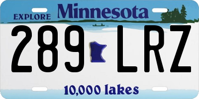 MN license plate 289LRZ