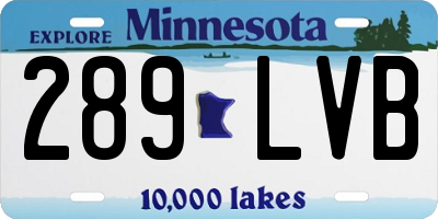 MN license plate 289LVB