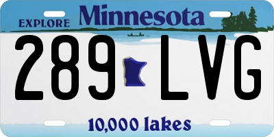 MN license plate 289LVG
