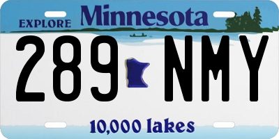 MN license plate 289NMY