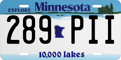 MN license plate 289PII