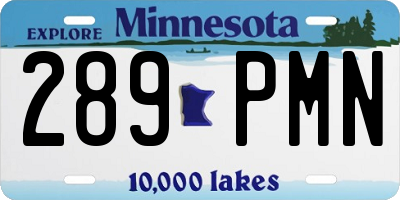 MN license plate 289PMN