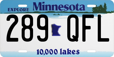 MN license plate 289QFL