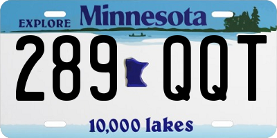 MN license plate 289QQT