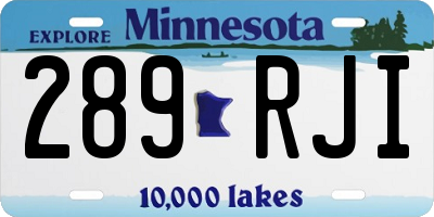MN license plate 289RJI