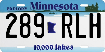MN license plate 289RLH