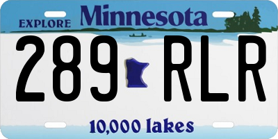 MN license plate 289RLR