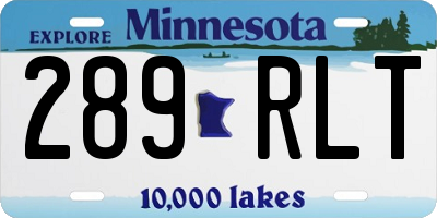 MN license plate 289RLT