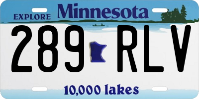 MN license plate 289RLV