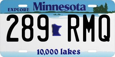 MN license plate 289RMQ