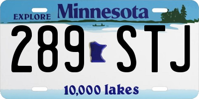 MN license plate 289STJ