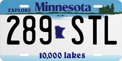 MN license plate 289STL