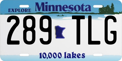 MN license plate 289TLG