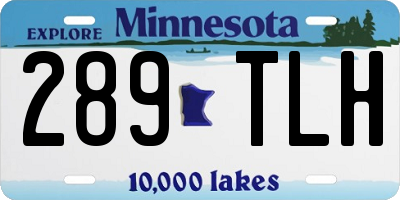 MN license plate 289TLH