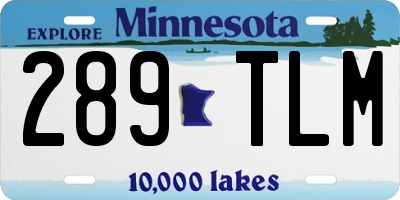 MN license plate 289TLM