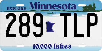 MN license plate 289TLP