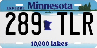 MN license plate 289TLR