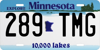 MN license plate 289TMG