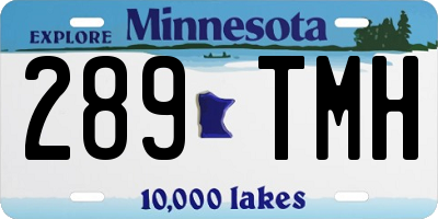 MN license plate 289TMH