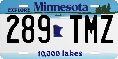 MN license plate 289TMZ
