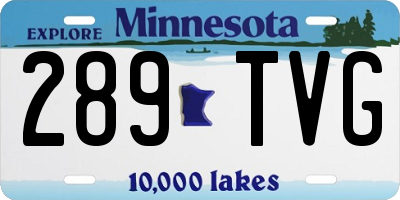 MN license plate 289TVG