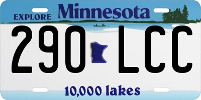 MN license plate 290LCC