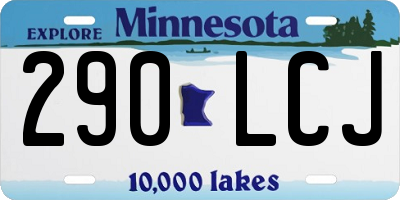 MN license plate 290LCJ