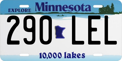 MN license plate 290LEL