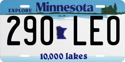 MN license plate 290LEO