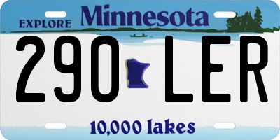 MN license plate 290LER