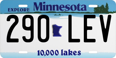 MN license plate 290LEV