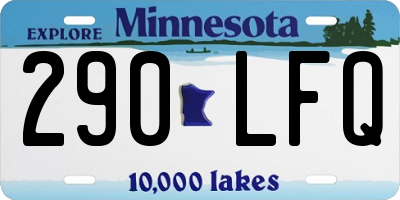 MN license plate 290LFQ
