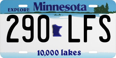 MN license plate 290LFS