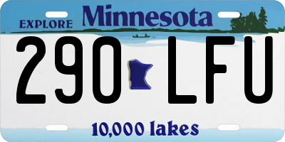 MN license plate 290LFU
