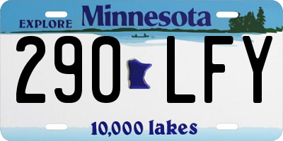 MN license plate 290LFY