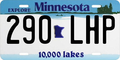 MN license plate 290LHP