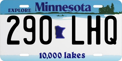 MN license plate 290LHQ