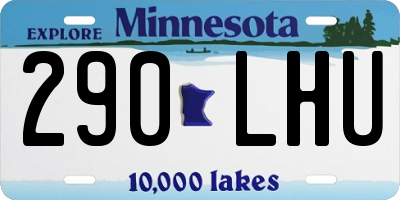 MN license plate 290LHU