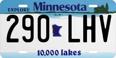 MN license plate 290LHV