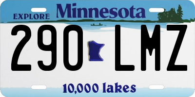 MN license plate 290LMZ