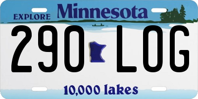 MN license plate 290LOG