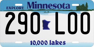 MN license plate 290LOO