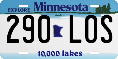 MN license plate 290LOS