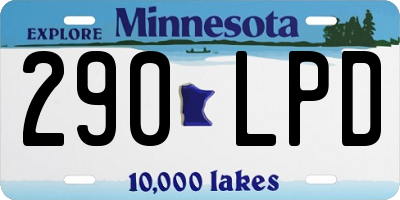 MN license plate 290LPD