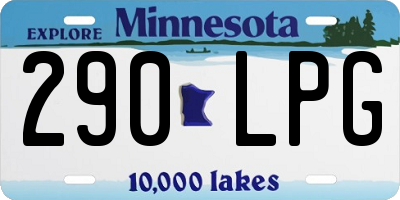 MN license plate 290LPG
