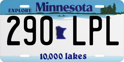 MN license plate 290LPL