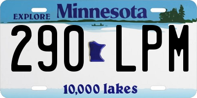 MN license plate 290LPM