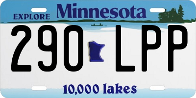 MN license plate 290LPP