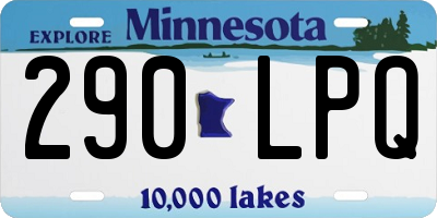 MN license plate 290LPQ