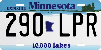 MN license plate 290LPR